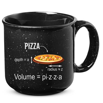 Maths Nerd Pizza Lovers Volume Formula Geek Math Teacher 15oz Campfire Ceramic Mug