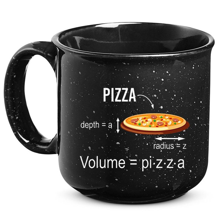 Maths Nerd Pizza Lovers Volume Formula Geek Math Teacher 15oz Campfire Ceramic Mug