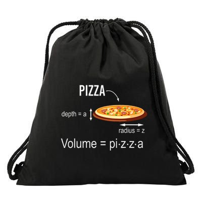 Maths Nerd Pizza Lovers Volume Formula Geek Math Teacher Drawstring Bag