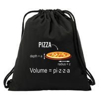Maths Nerd Pizza Lovers Volume Formula Geek Math Teacher Drawstring Bag