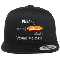 Maths Nerd Pizza Lovers Volume Formula Geek Math Teacher Flat Bill Trucker Hat