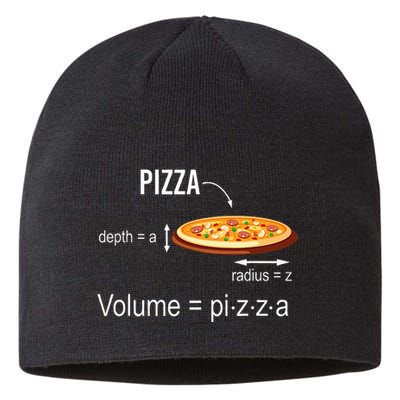 Maths Nerd Pizza Lovers Volume Formula Geek Math Teacher Sustainable Beanie