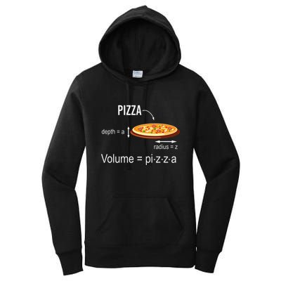 Maths Nerd Pizza Lovers Volume Formula Geek Math Teacher Women's Pullover Hoodie