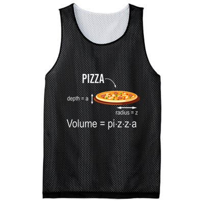 Maths Nerd Pizza Lovers Volume Formula Geek Math Teacher Mesh Reversible Basketball Jersey Tank