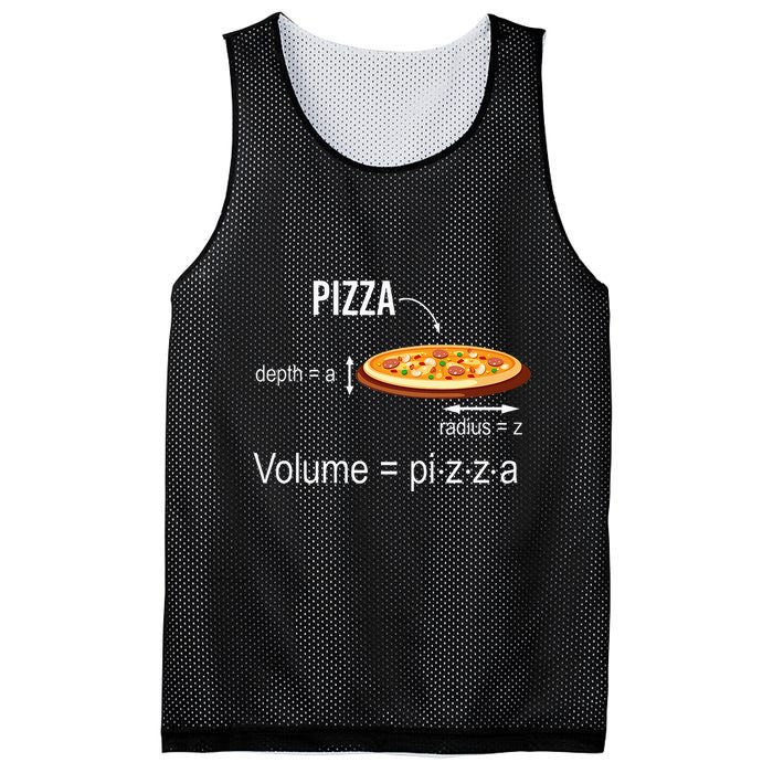 Maths Nerd Pizza Lovers Volume Formula Geek Math Teacher Mesh Reversible Basketball Jersey Tank