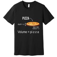 Maths Nerd Pizza Lovers Volume Formula Geek Math Teacher Premium T-Shirt