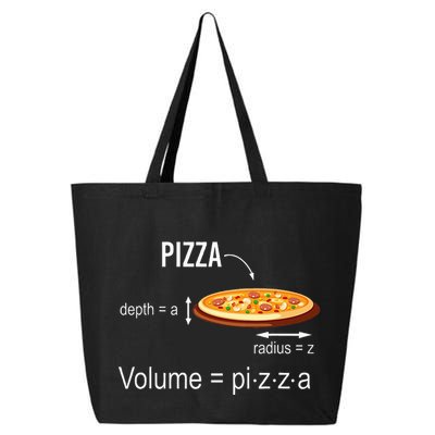 Maths Nerd Pizza Lovers Volume Formula Geek Math Teacher 25L Jumbo Tote