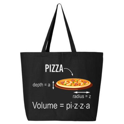 Maths Nerd Pizza Lovers Volume Formula Geek Math Teacher 25L Jumbo Tote