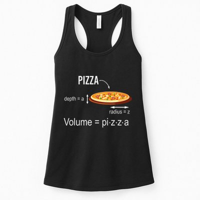 Maths Nerd Pizza Lovers Volume Formula Geek Math Teacher Womens Tank Top