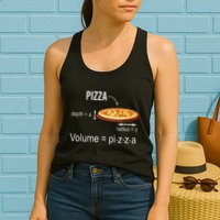Maths Nerd Pizza Lovers Volume Formula Geek Math Teacher Womens Tank Top