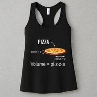 Maths Nerd Pizza Lovers Volume Formula Geek Math Teacher Womens Tank Top