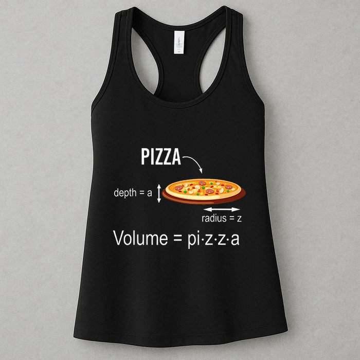 Maths Nerd Pizza Lovers Volume Formula Geek Math Teacher Womens Tank Top