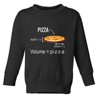 Maths Nerd Pizza Lovers Volume Formula Geek Math Teacher Toddler Sweatshirt