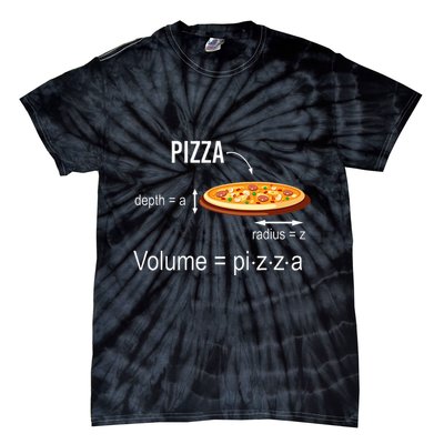 Maths Nerd Pizza Lovers Volume Formula Geek Math Teacher Tie-Dye T-Shirt