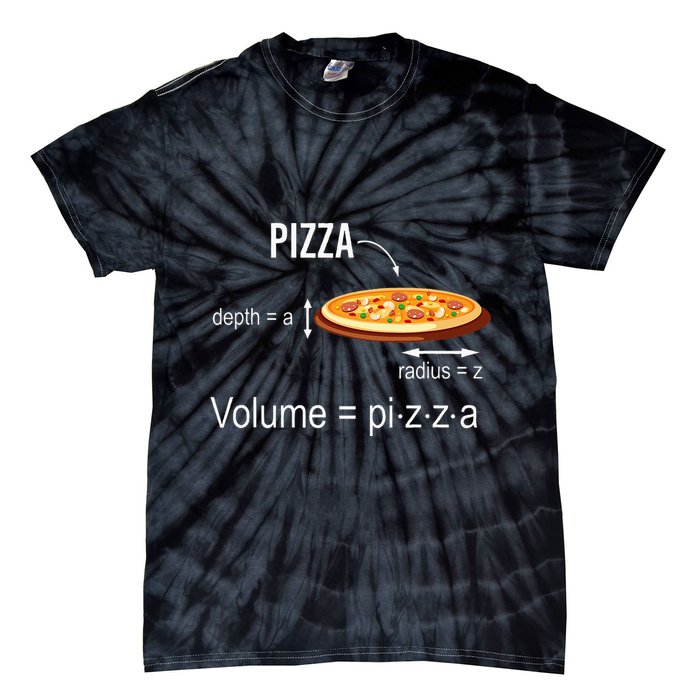 Maths Nerd Pizza Lovers Volume Formula Geek Math Teacher Tie-Dye T-Shirt
