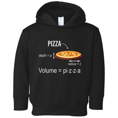 Maths Nerd Pizza Lovers Volume Formula Geek Math Teacher Toddler Hoodie