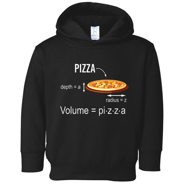 Maths Nerd Pizza Lovers Volume Formula Geek Math Teacher Toddler Hoodie