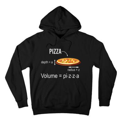 Maths Nerd Pizza Lovers Volume Formula Geek Math Teacher Tall Hoodie