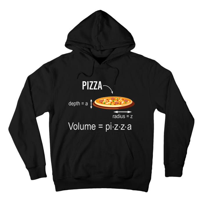 Maths Nerd Pizza Lovers Volume Formula Geek Math Teacher Tall Hoodie