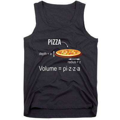 Maths Nerd Pizza Lovers Volume Formula Geek Math Teacher Tank Top