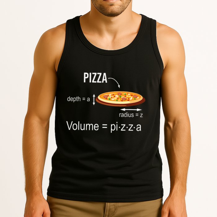 Maths Nerd Pizza Lovers Volume Formula Geek Math Teacher Tank Top