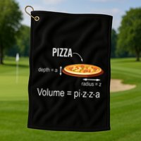 Maths Nerd Pizza Lovers Volume Formula Geek Math Teacher Golf Towel