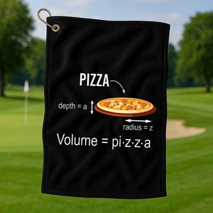 Maths Nerd Pizza Lovers Volume Formula Geek Math Teacher Golf Towel