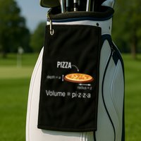 Maths Nerd Pizza Lovers Volume Formula Geek Math Teacher Golf Towel