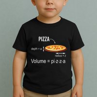 Maths Nerd Pizza Lovers Volume Formula Geek Math Teacher Toddler T-Shirt
