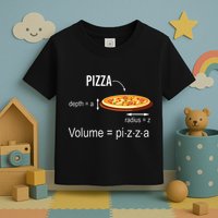 Maths Nerd Pizza Lovers Volume Formula Geek Math Teacher Toddler T-Shirt