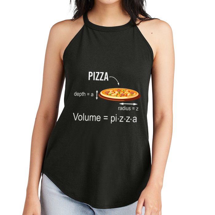 Maths Nerd Pizza Lovers Volume Formula Geek Math Teacher Women's Perfect Tri Rocker Tank