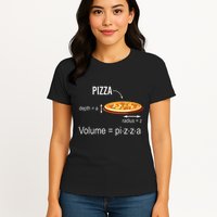 Maths Nerd Pizza Lovers Volume Formula Geek Math Teacher Womens T-Shirt