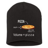 Maths Nerd Pizza Lovers Volume Formula Geek Math Teacher Short Acrylic Beanie