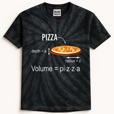 Maths Nerd Pizza Lovers Volume Formula Geek Math Teacher Kids Tie-Dye T-Shirt