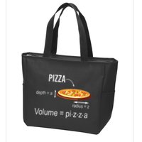 Maths Nerd Pizza Lovers Volume Formula Geek Math Teacher Zip Tote Bag