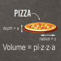 Maths Nerd Pizza Lovers Volume Formula Geek Math Teacher Cotton Canvas Backpack