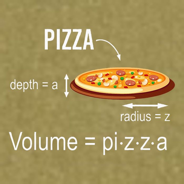 Maths Nerd Pizza Lovers Volume Formula Geek Math Teacher Garment-Dyed Women's Muscle Tee