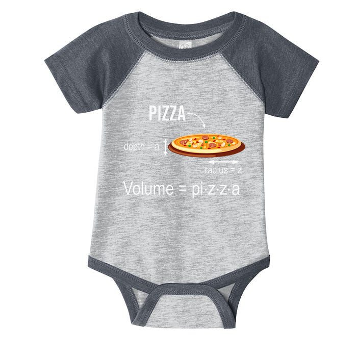 Maths Nerd Pizza Lovers Volume Formula Geek Math Teacher Infant Baby Jersey Bodysuit
