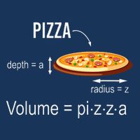 Maths Nerd Pizza Lovers Volume Formula Geek Math Teacher Infant Baby Jersey Bodysuit