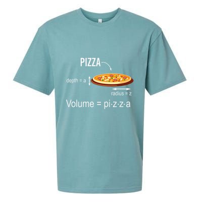 Maths Nerd Pizza Lovers Volume Formula Geek Math Teacher Sueded Cloud Jersey T-Shirt