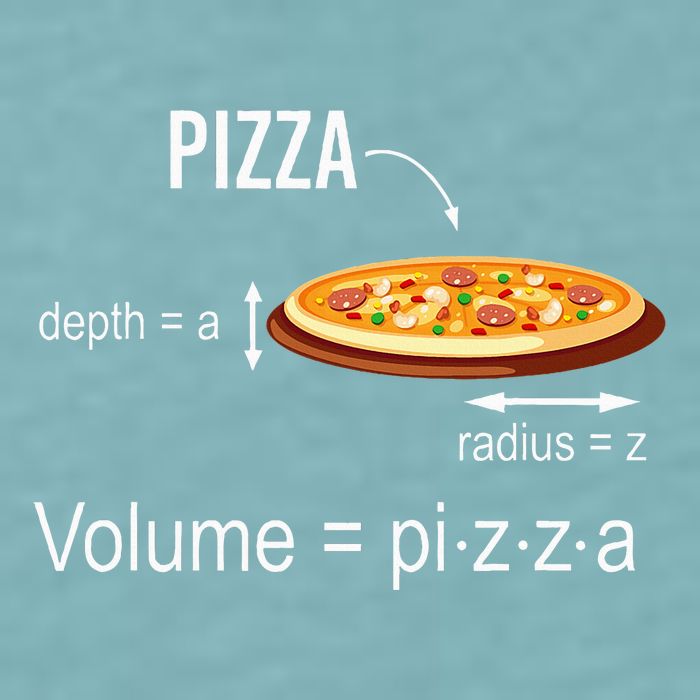 Maths Nerd Pizza Lovers Volume Formula Geek Math Teacher Sueded Cloud Jersey T-Shirt