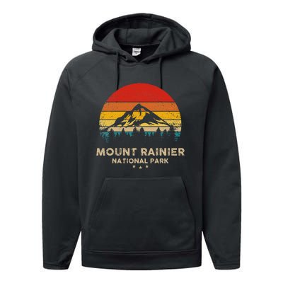 Mount National Park Retro Souvenir Performance Fleece Hoodie