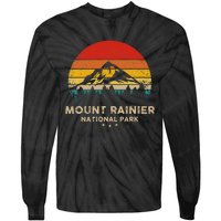 Mount National Park Retro Souvenir Tie-Dye Long Sleeve Shirt