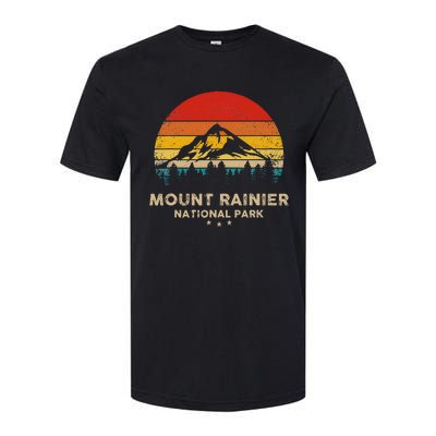 Mount National Park Retro Souvenir Softstyle CVC T-Shirt