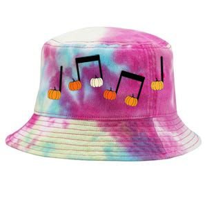 M.U.S.I.C Note Pumpkin Fall Music Teacher Halloween Costume Tie-Dyed Bucket Hat