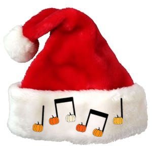 M.U.S.I.C Note Pumpkin Fall Music Teacher Halloween Costume Premium Christmas Santa Hat