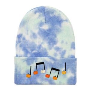 M.U.S.I.C Note Pumpkin Fall Music Teacher Halloween Costume Tie Dye 12in Knit Beanie