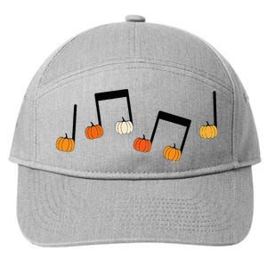 M.U.S.I.C Note Pumpkin Fall Music Teacher Halloween Costume 7-Panel Snapback Hat