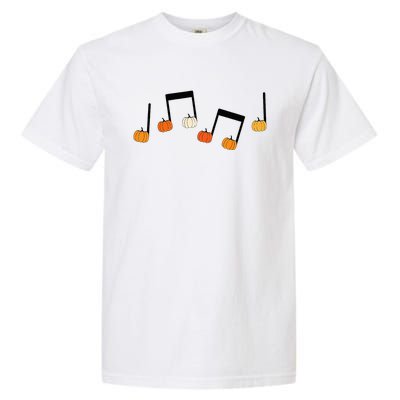 M.U.S.I.C Note Pumpkin Fall Music Teacher Halloween Costume Garment-Dyed Heavyweight T-Shirt