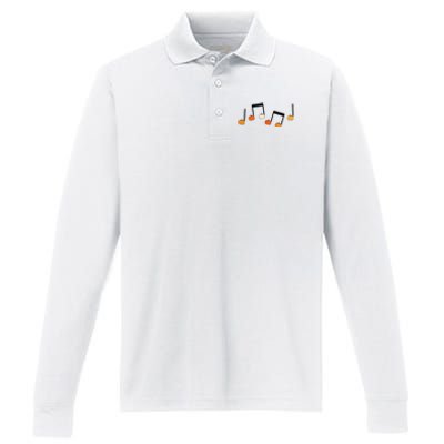 M.U.S.I.C Note Pumpkin Fall Music Teacher Halloween Costume Performance Long Sleeve Polo